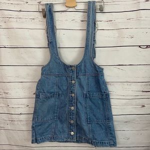 Forever 21 Denim Overall Skirt Size Medium